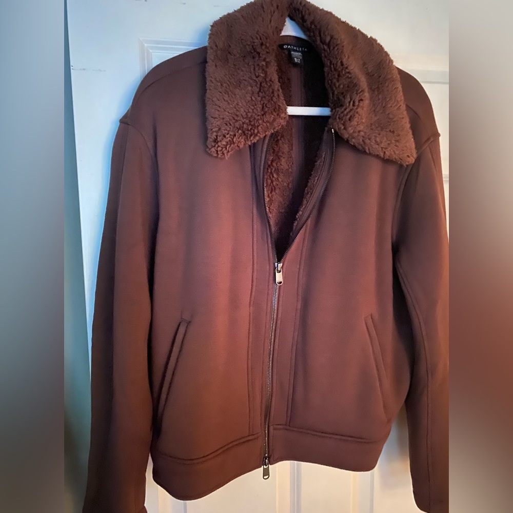 ATHLETA Westbound sherpa collar jacket